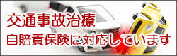 交通事故治療 自賠責保険に対応しています